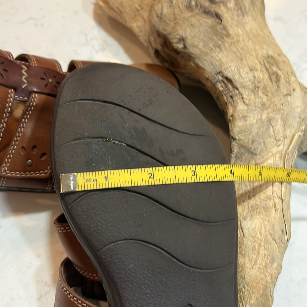 Clarks Comfort Brown Valcro Slip-On Women's Size 10 - Picture 15 of 15